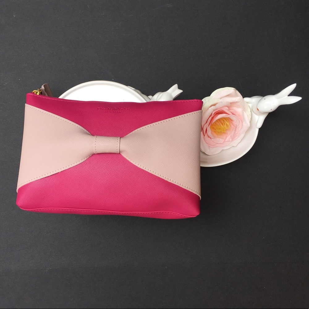 Elizabeth Arden Pink Bow Make Up Bag - Picture 2 of 5